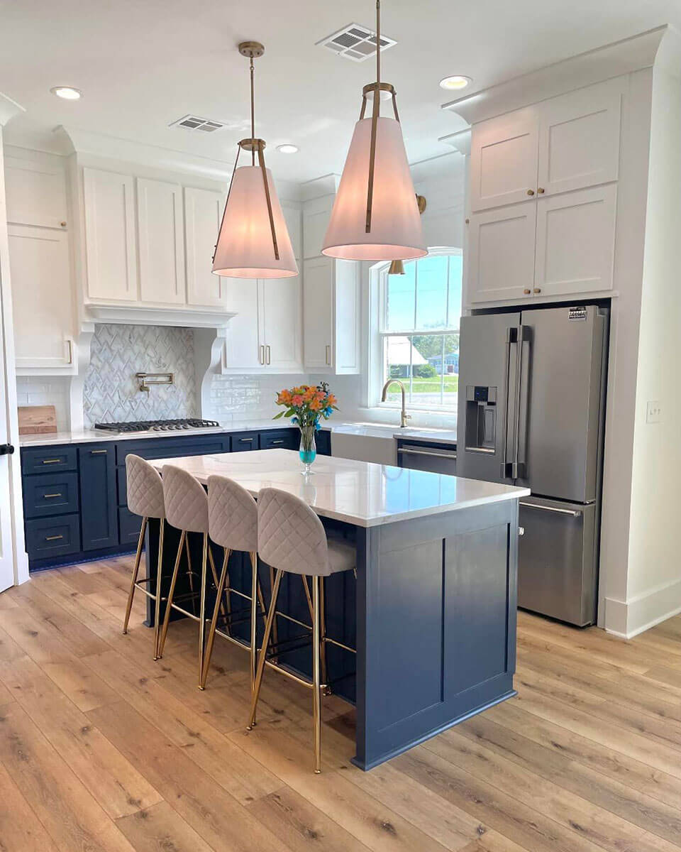 Interior kitchen by residential contractor in Houma